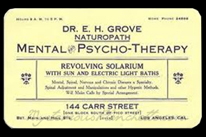 Business Card of Dr. E.H. Grove, 1930s