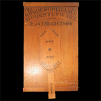 Unidentified Talking Board with Captive Planchette, date unknown