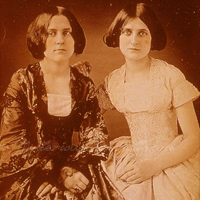 Maggie & Kate Fox, by Thomas Easterly, 1852